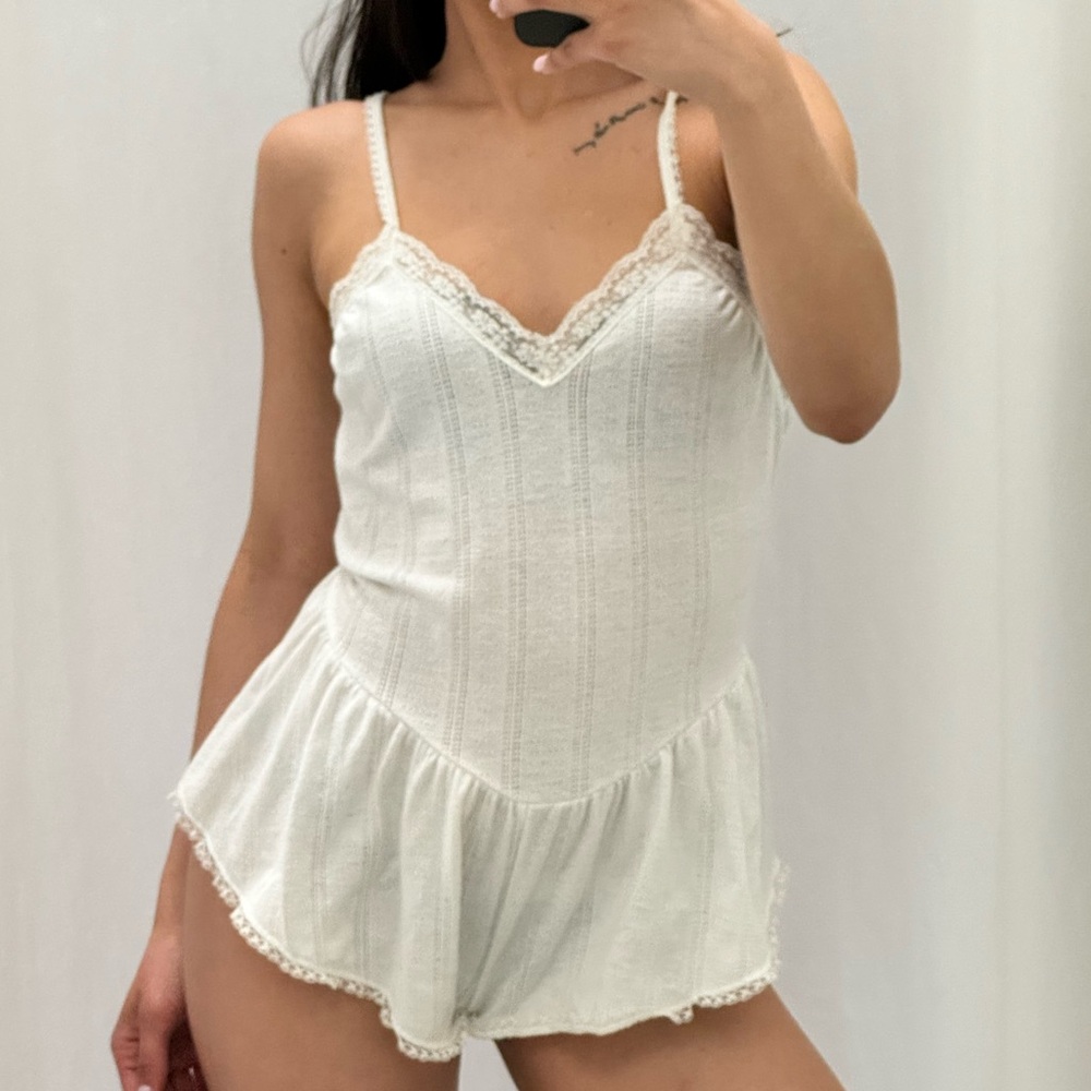 90s coquette babydoll romper